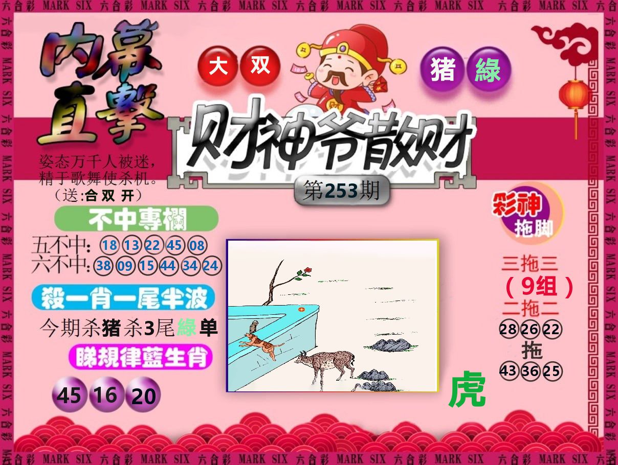财神爷散财 第253期