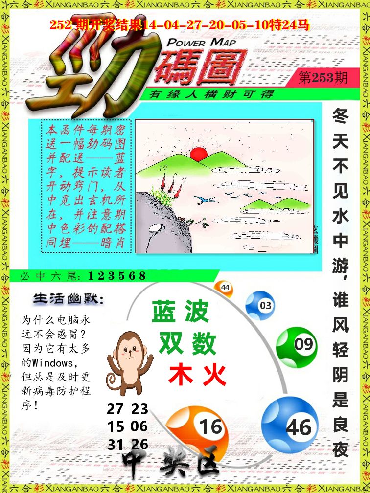 劲码图 第253期