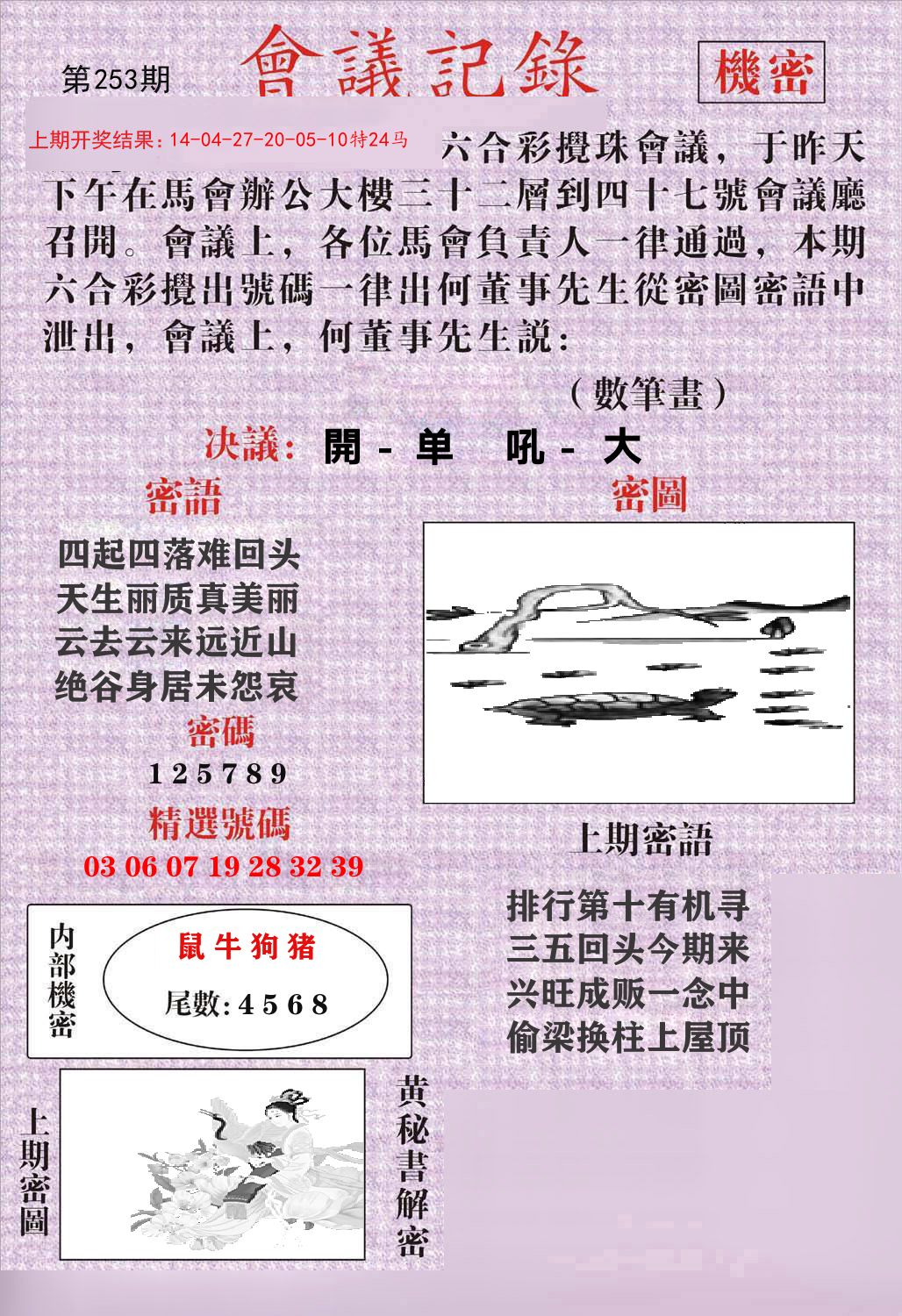 会议记录 第253期