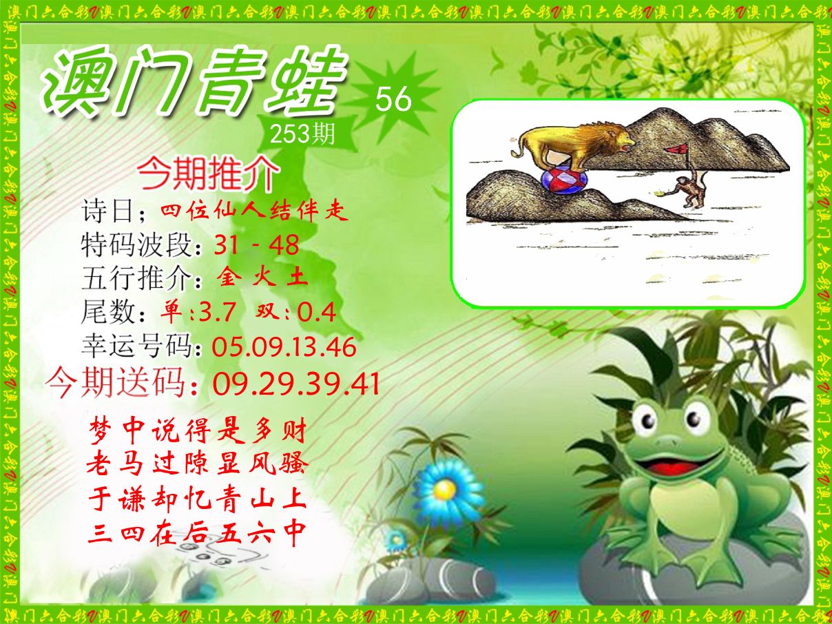 青蛙系列56 第253期