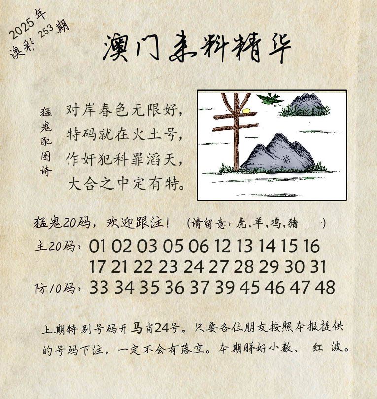 精华来料 第253期