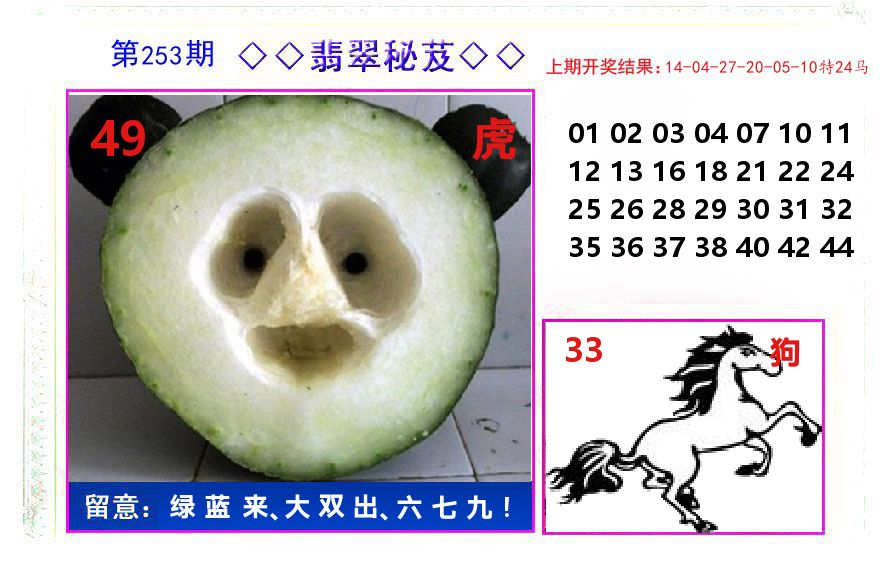 翡翠秘芨 第253期