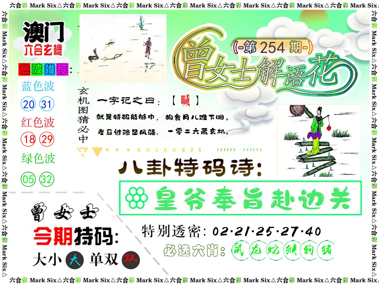 曾女士解语花 第254期