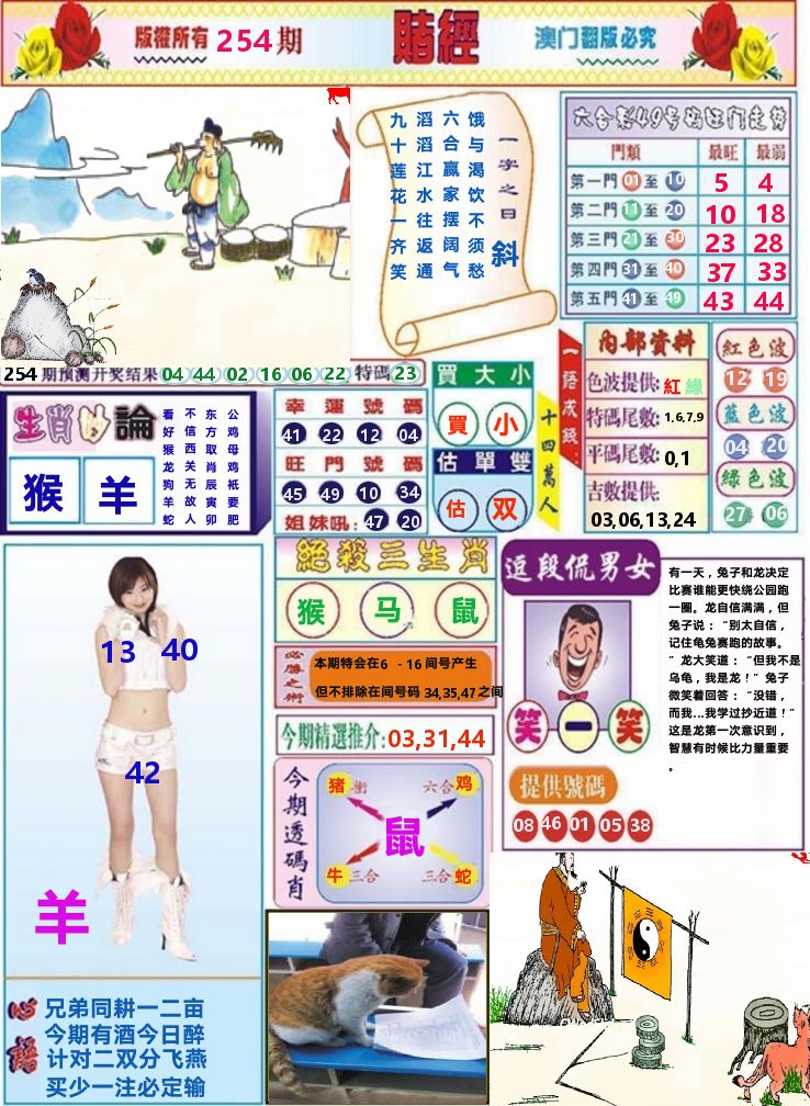 澳门赌经 第254期