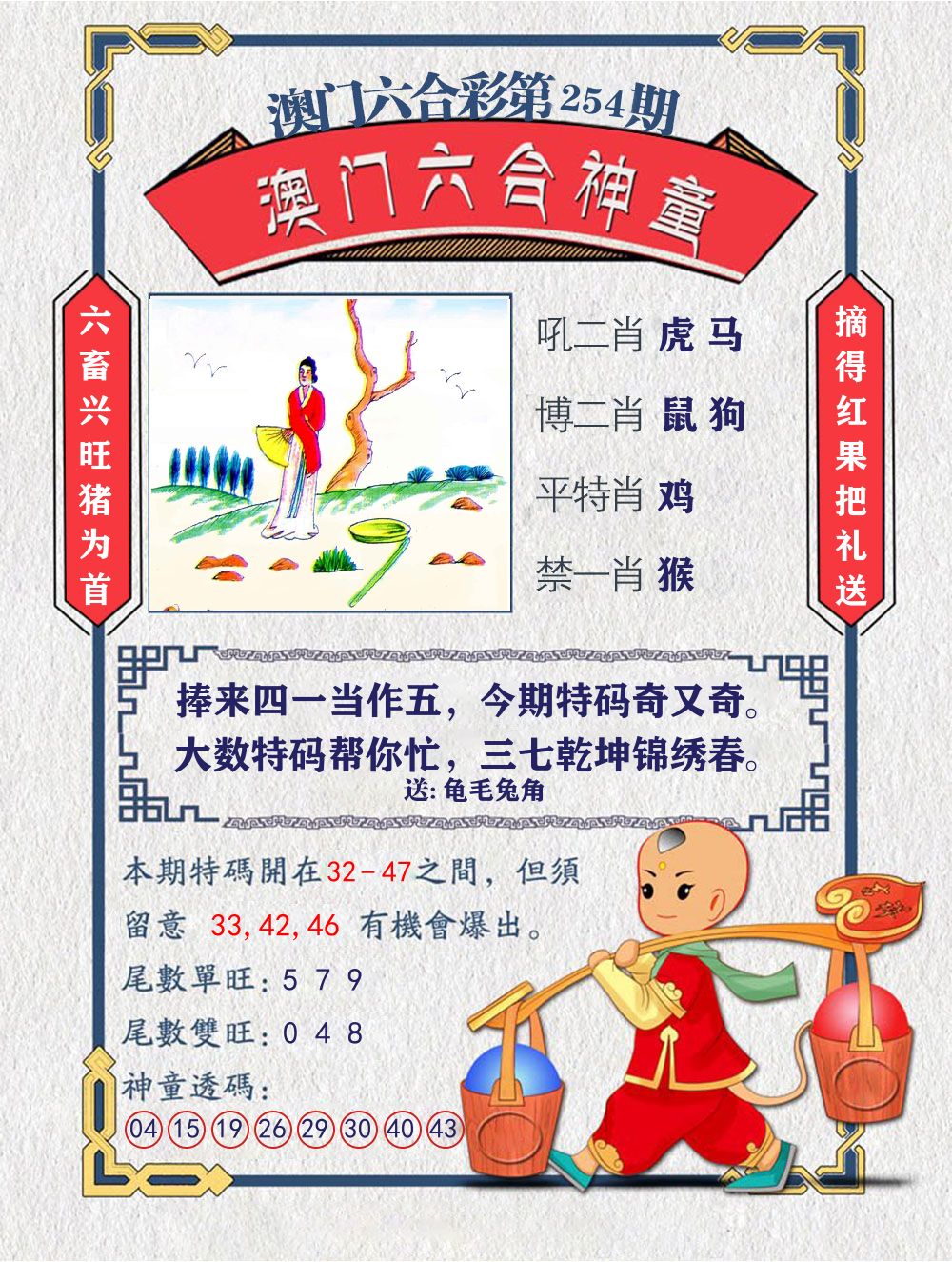 六合神童 第254期