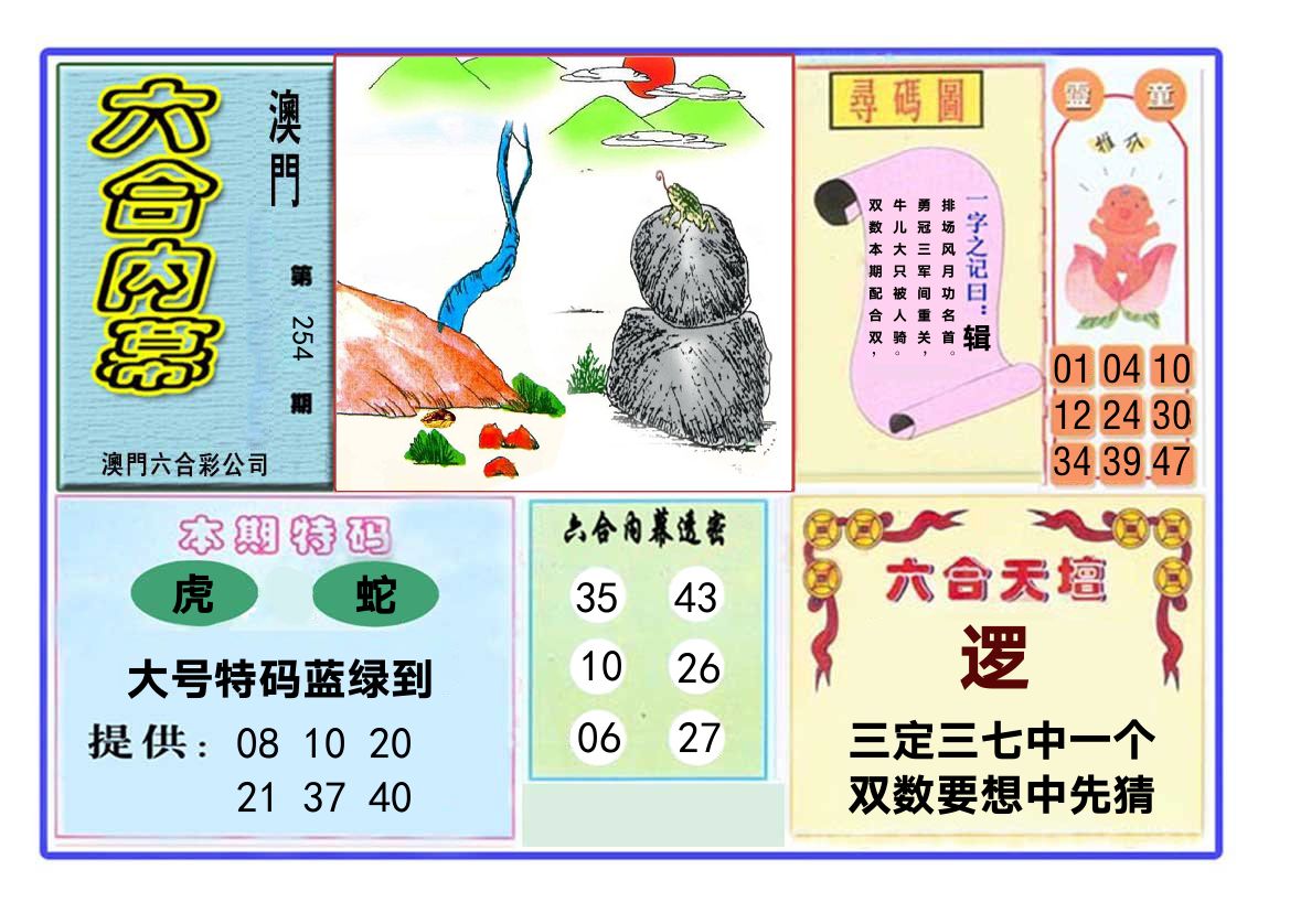 六合内幕 第254期