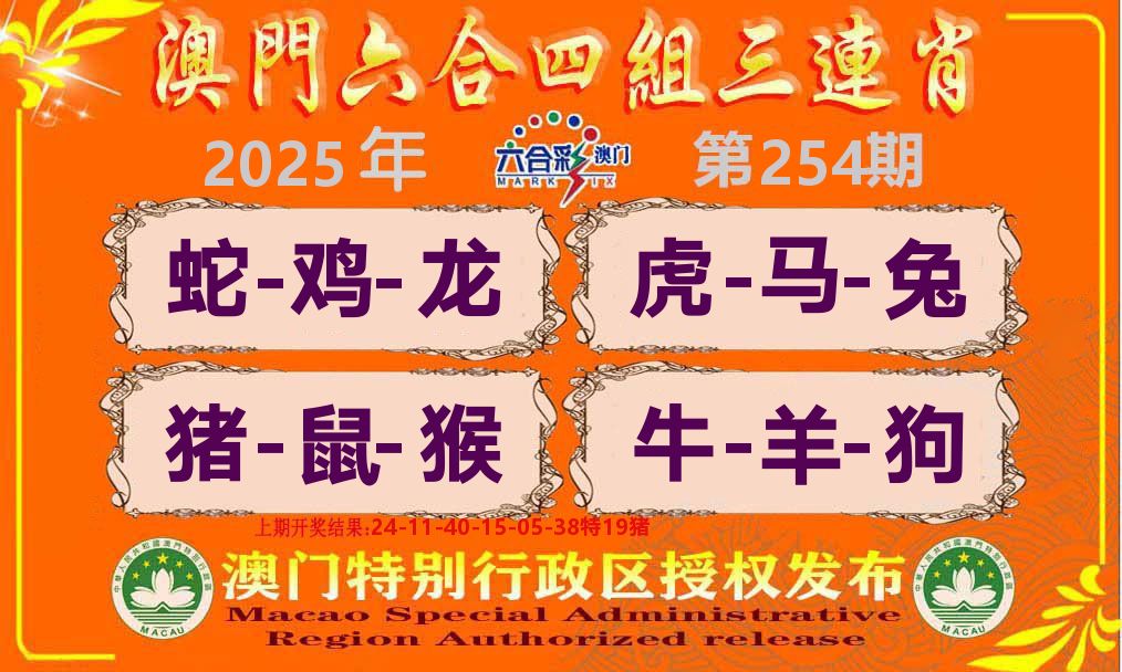 六合三连肖 第254期
