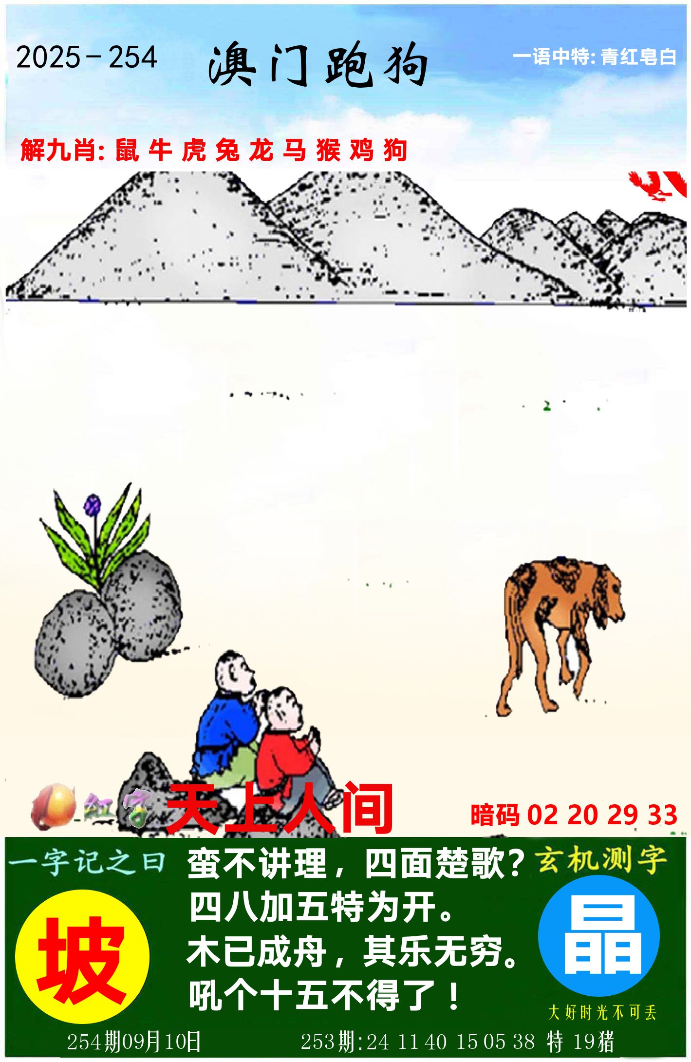 澳门跑狗图 第254期