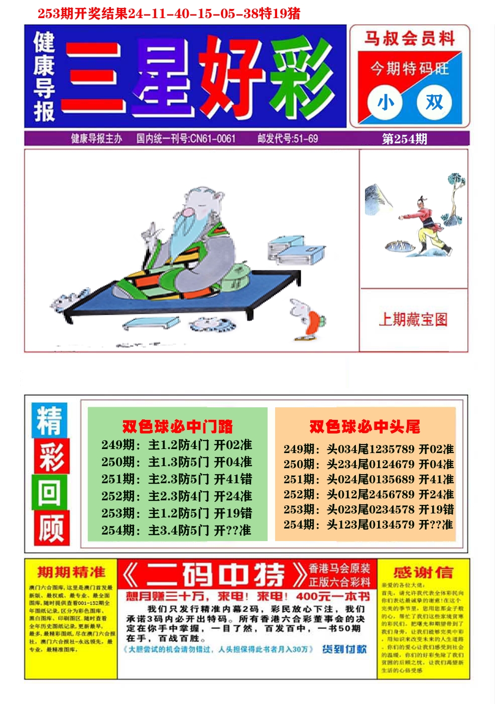 澳门三星好彩A 第254期