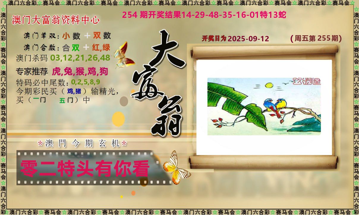 新大富翁 第255期