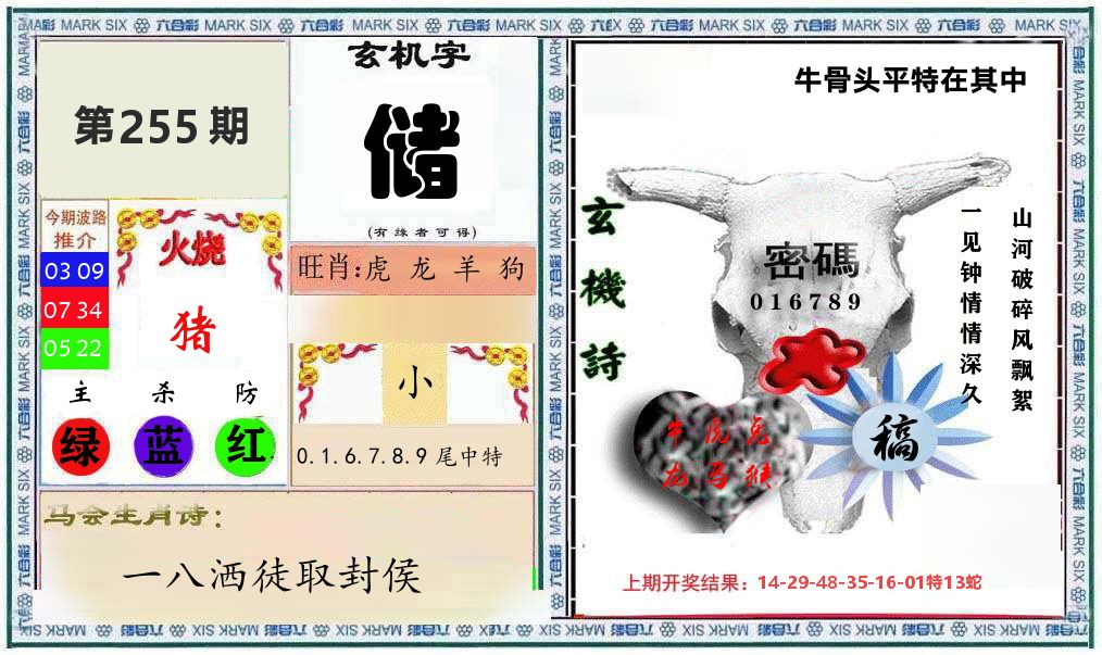 牛骨玄机 第255期
