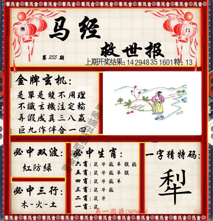马经救世报 第255期