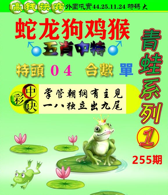青蛙彩图 第255期