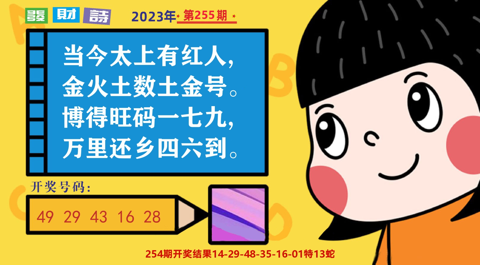 六合头条B 第255期