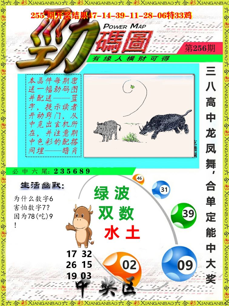 劲码图 第256期
