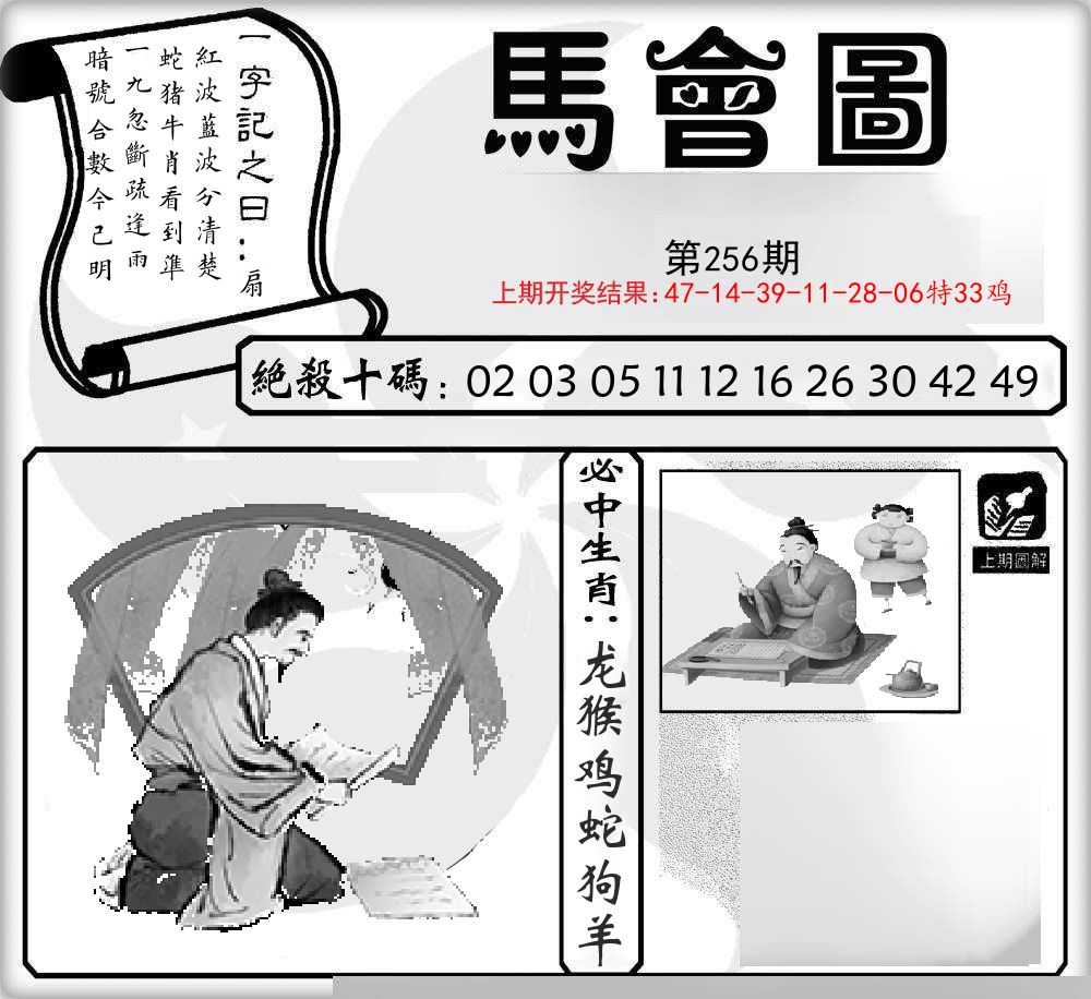 马会图 第256期