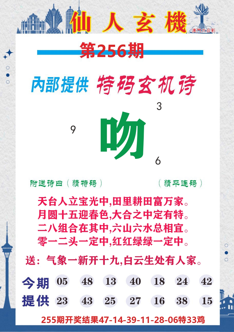 澳门钱多多D 第256期
