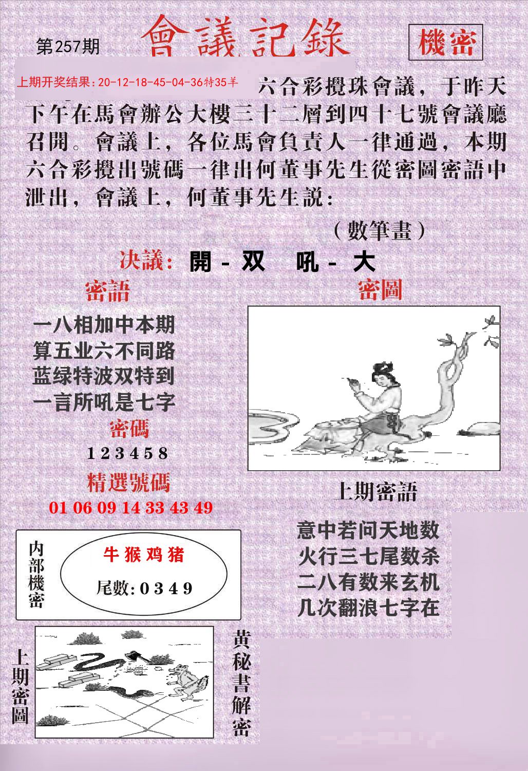 会议记录 第257期