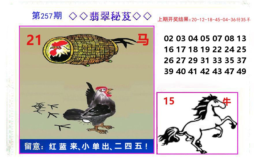 翡翠秘芨 第257期