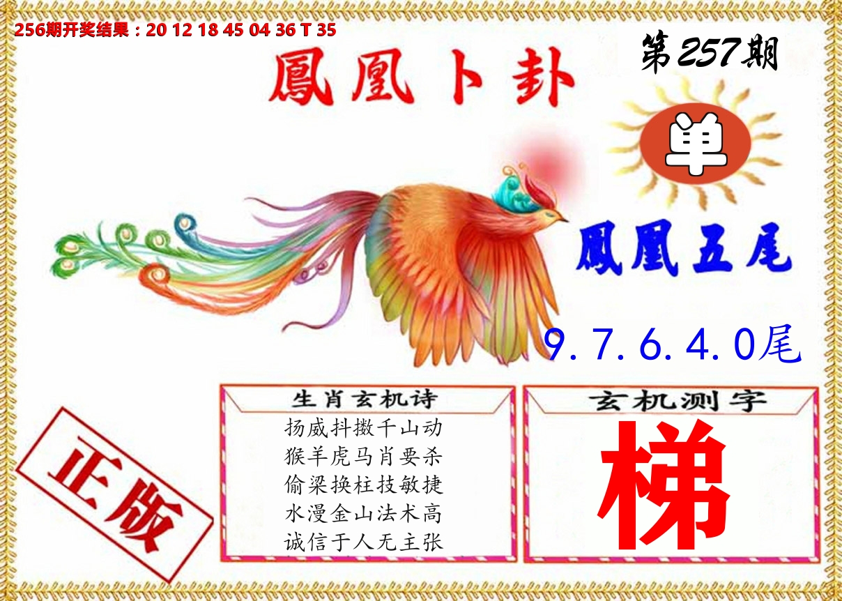 凤凰卜挂 第257期