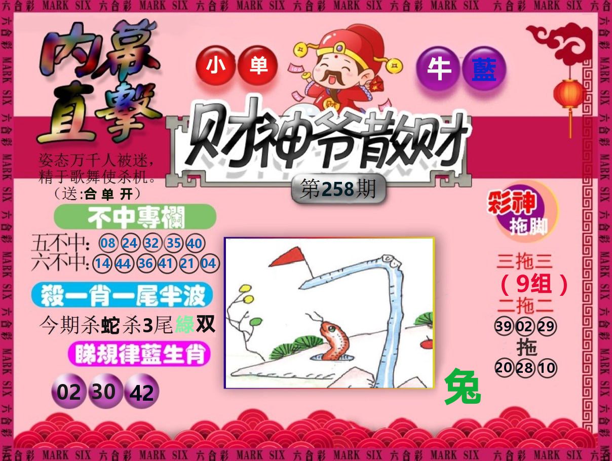 财神爷散财 第258期