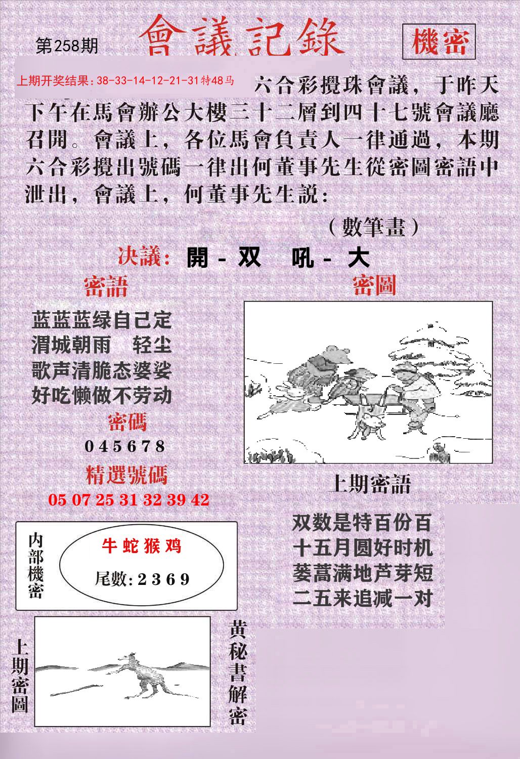 会议记录 第258期