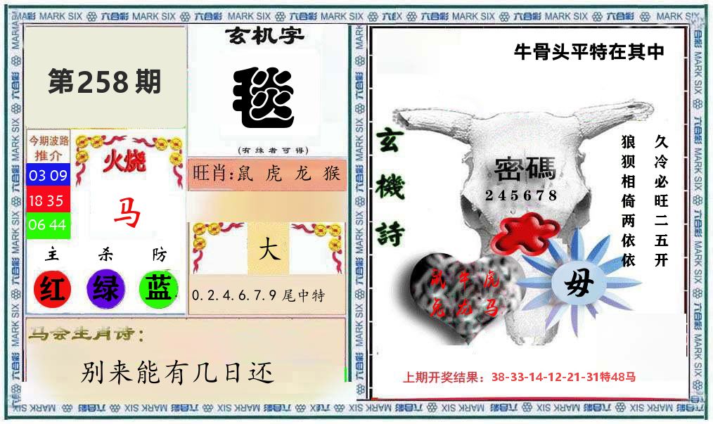 牛骨玄机 第258期