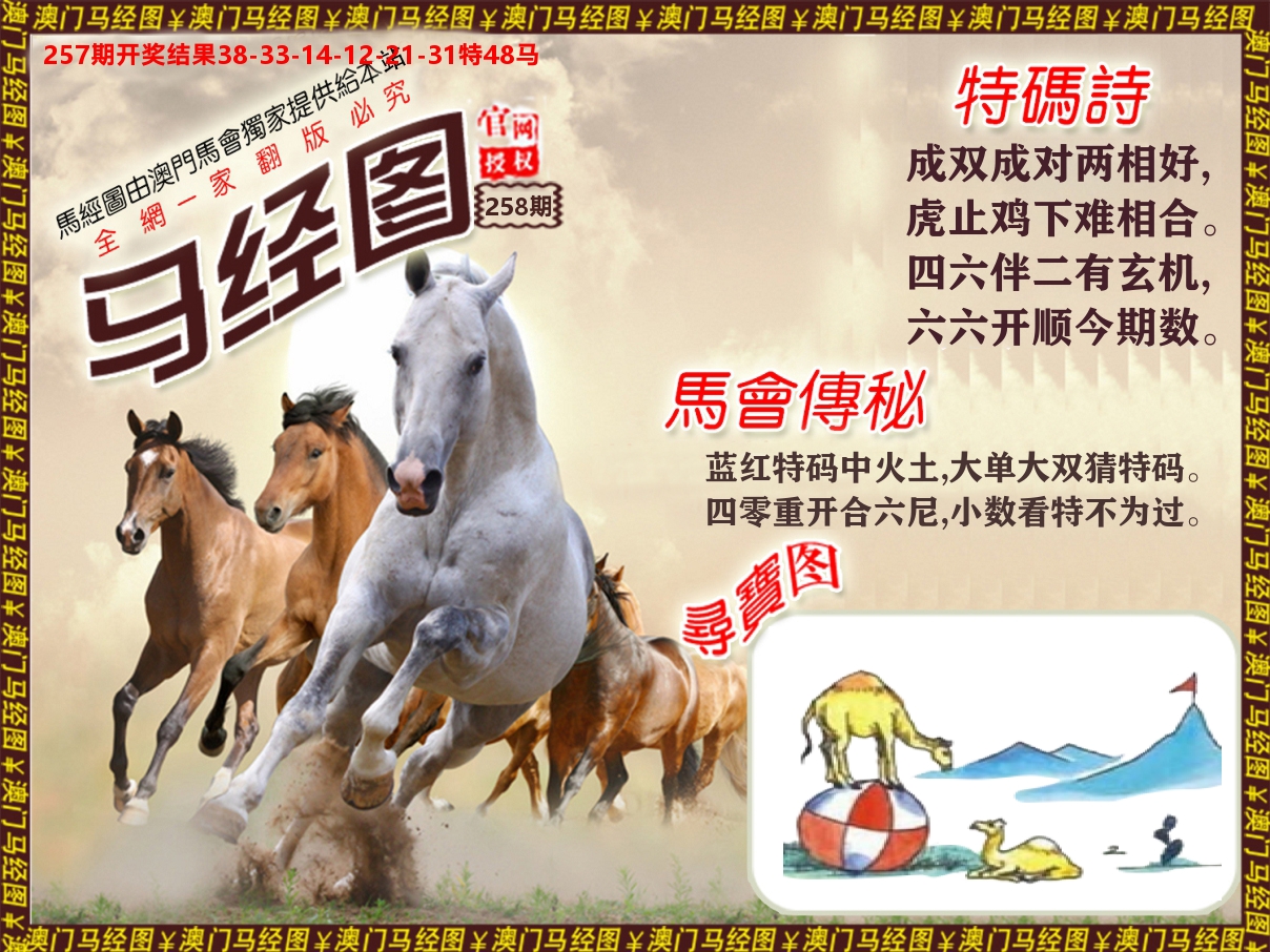 马经系列 第258期