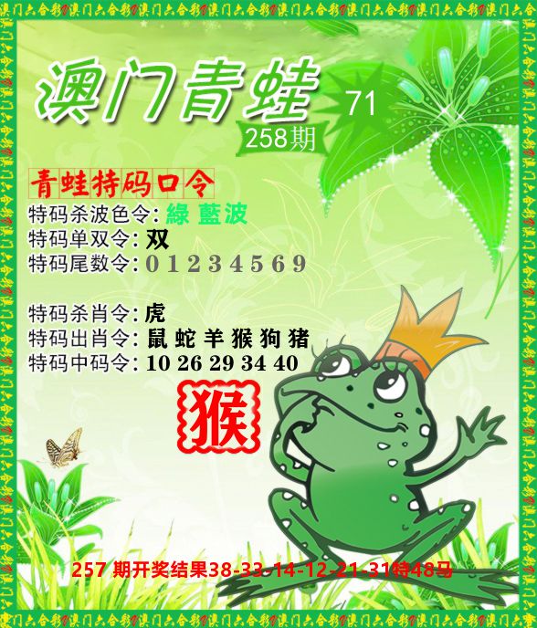 青蛙系列71 第258期