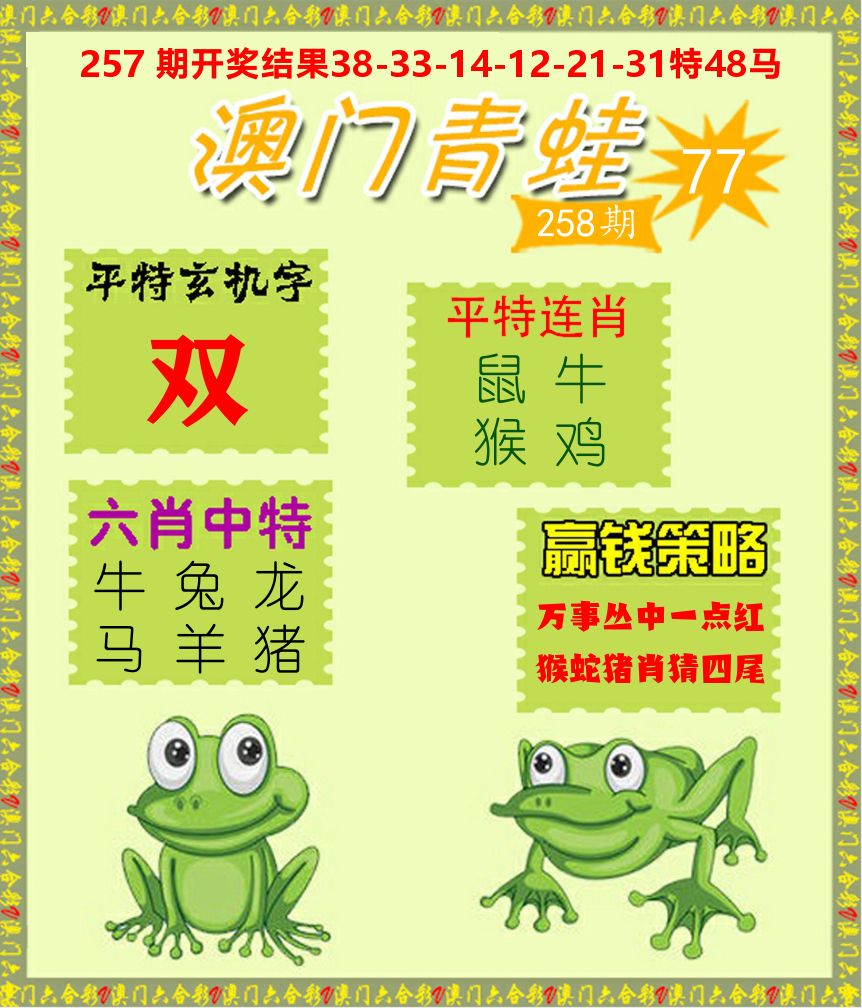 青蛙系列77 第258期