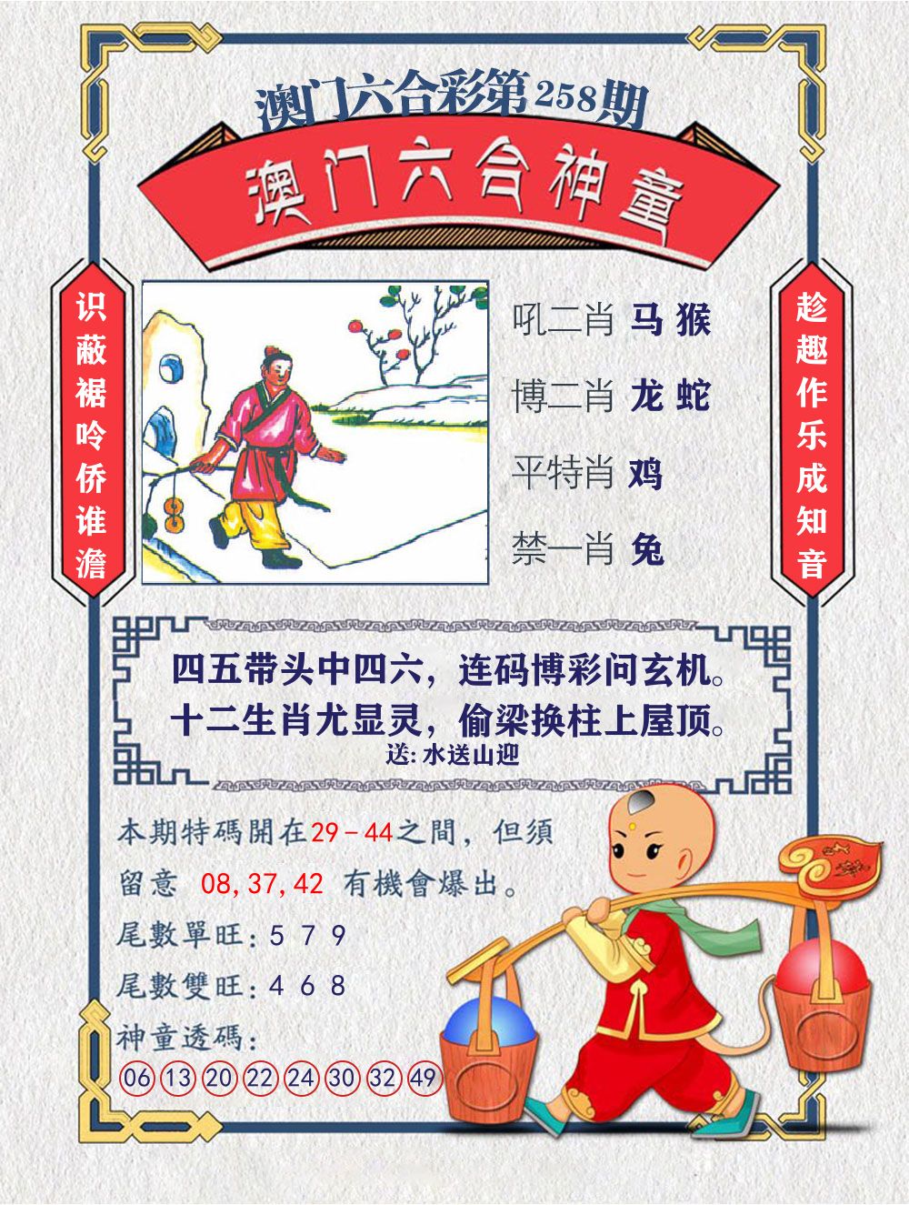 六合神童 第258期