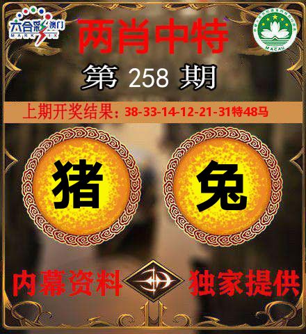 两肖中特 第258期