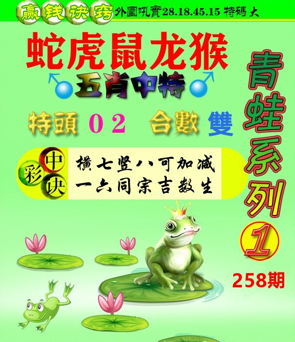 青蛙彩图 第258期
