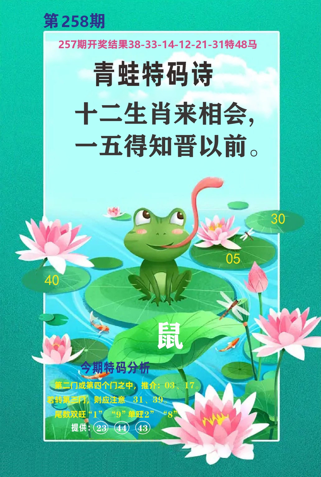 财富人家A 第258期