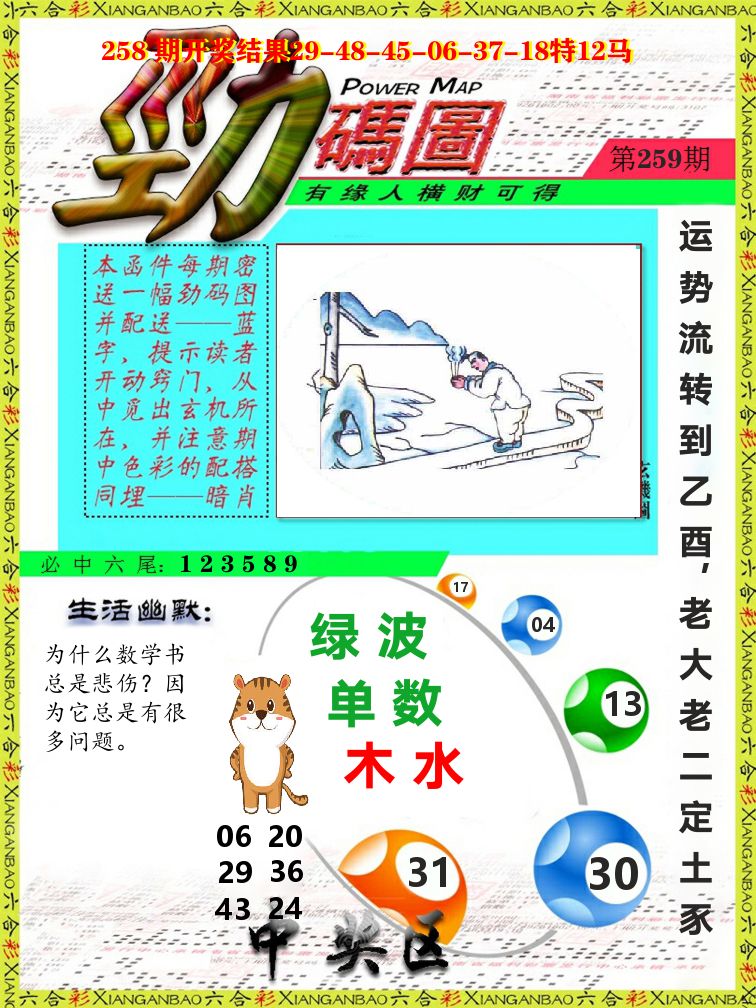 劲码图 第259期