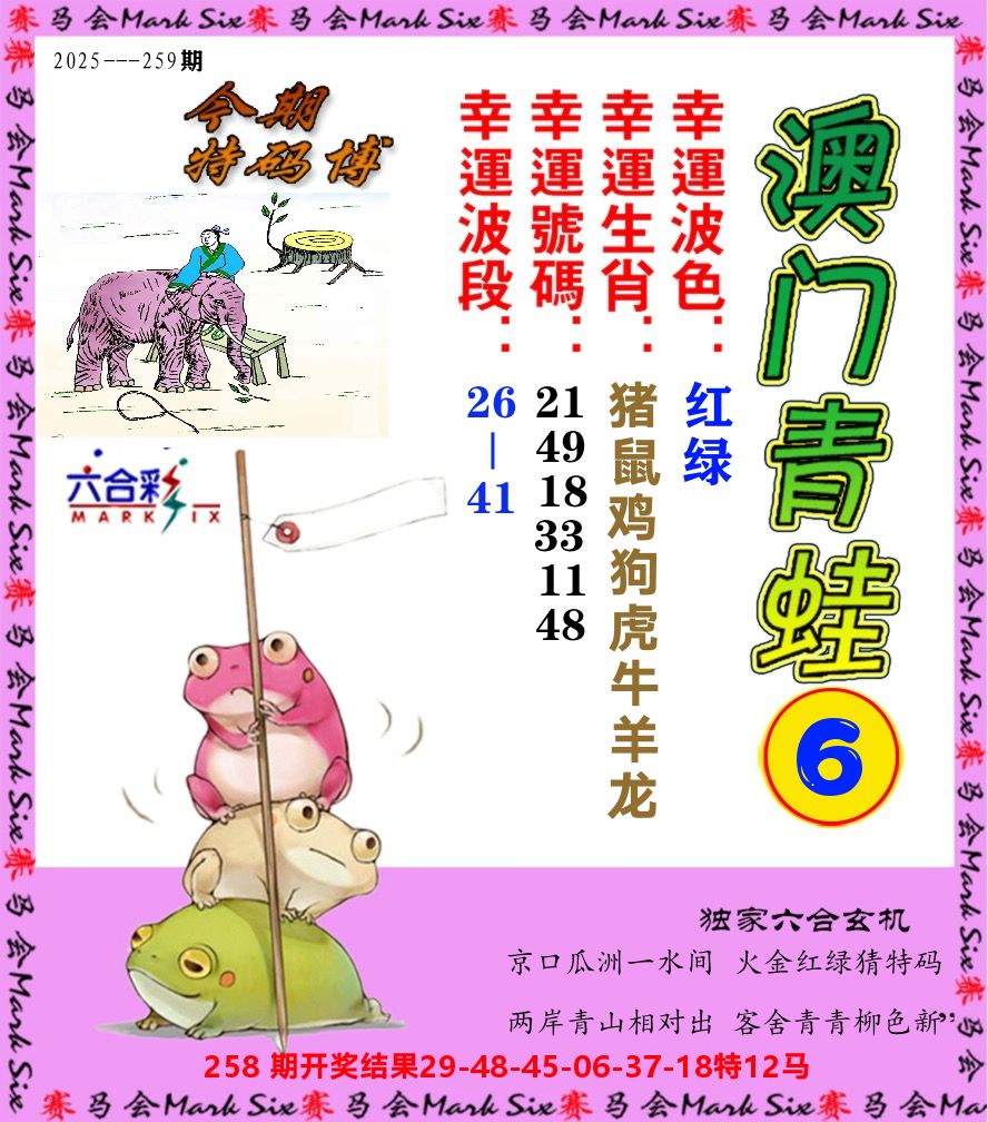 青蛙系列6 第259期