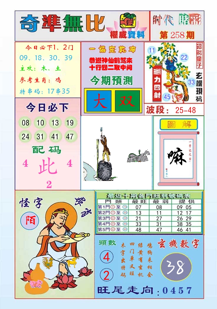 时代赌彩 第259期