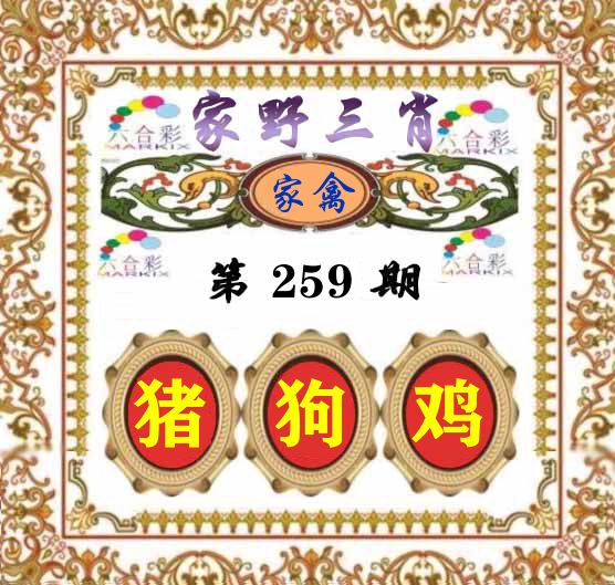 家野三肖 第259期