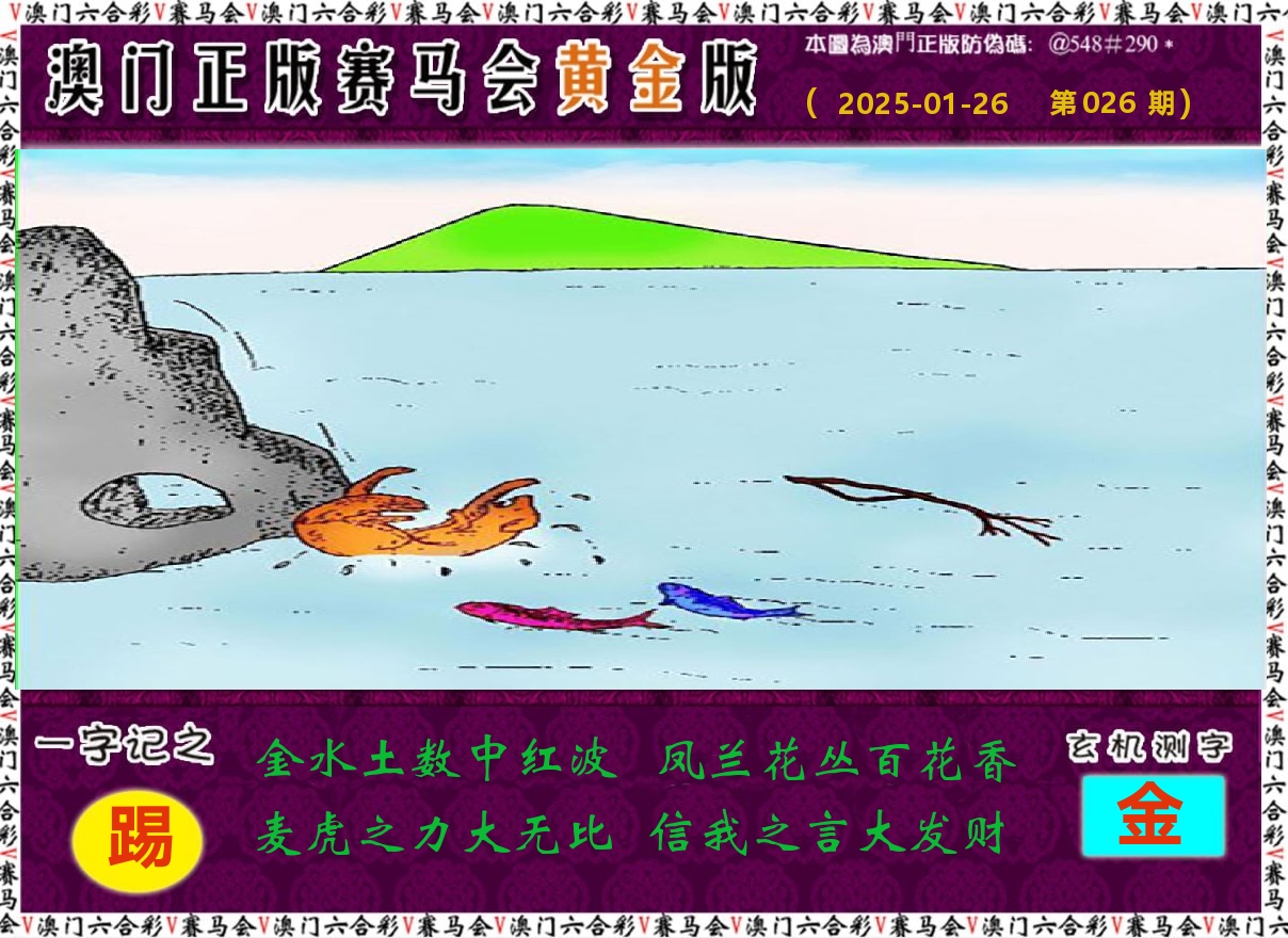 赛马会黄金版 第26期
