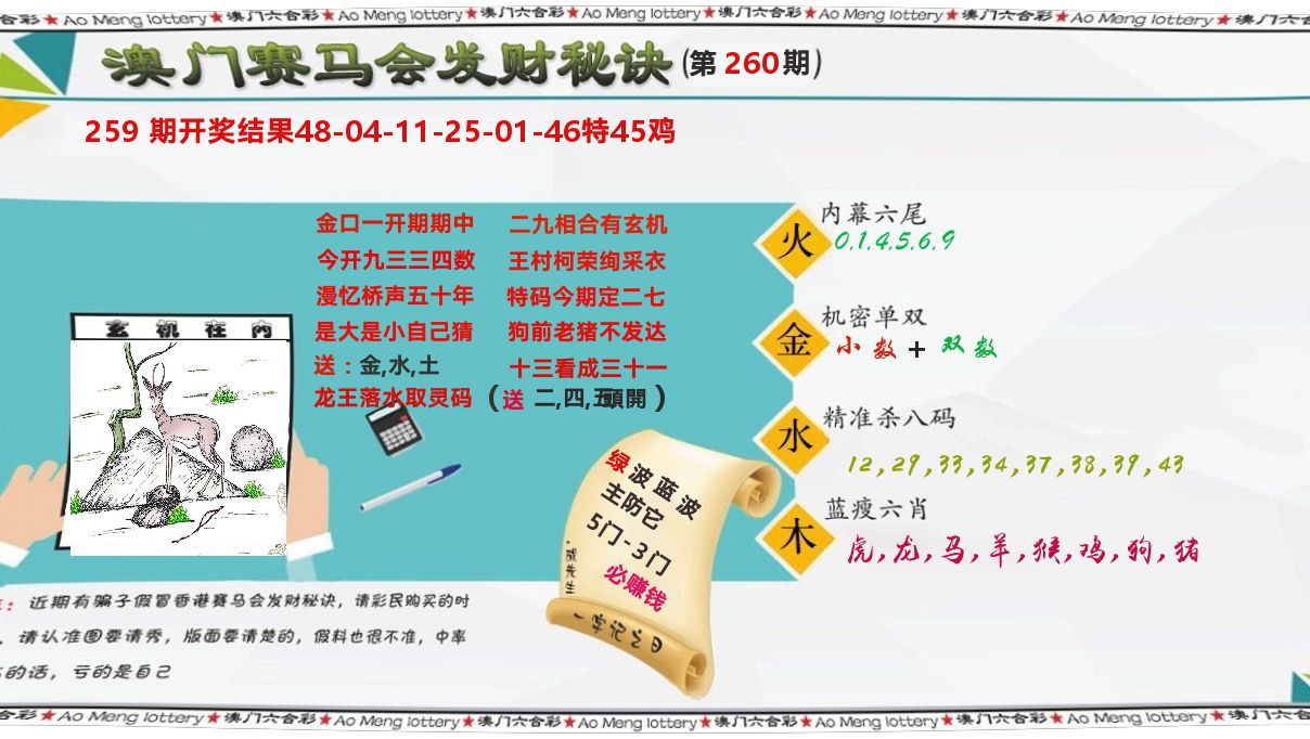 发财秘诀 第260期