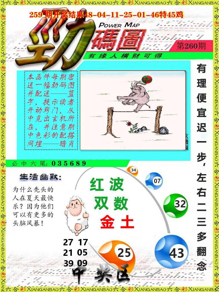 劲码图 第260期