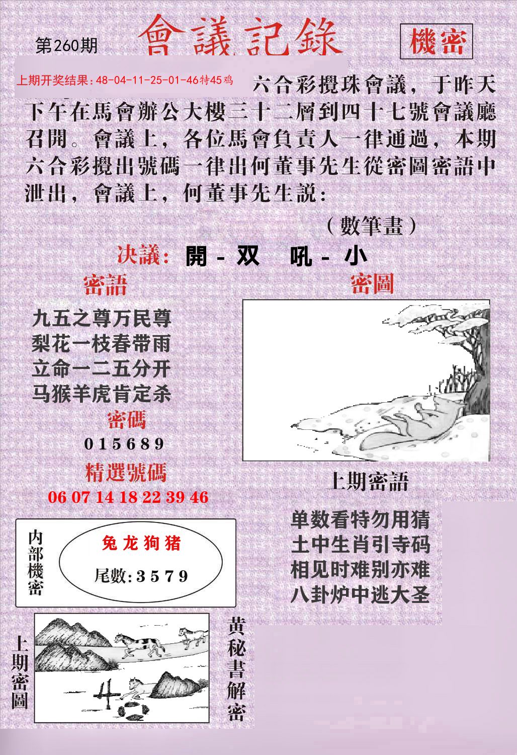 会议记录 第260期