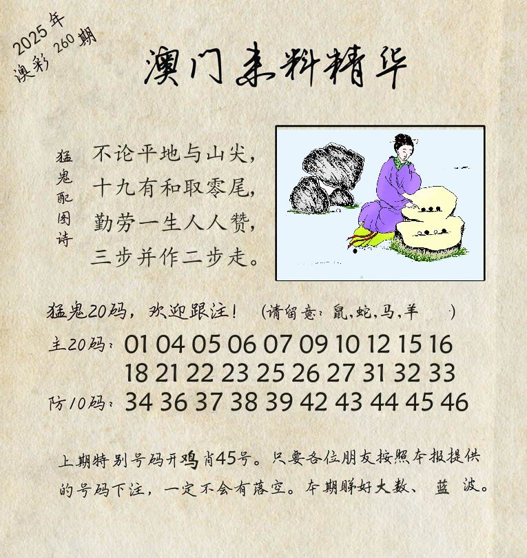 精华来料 第260期