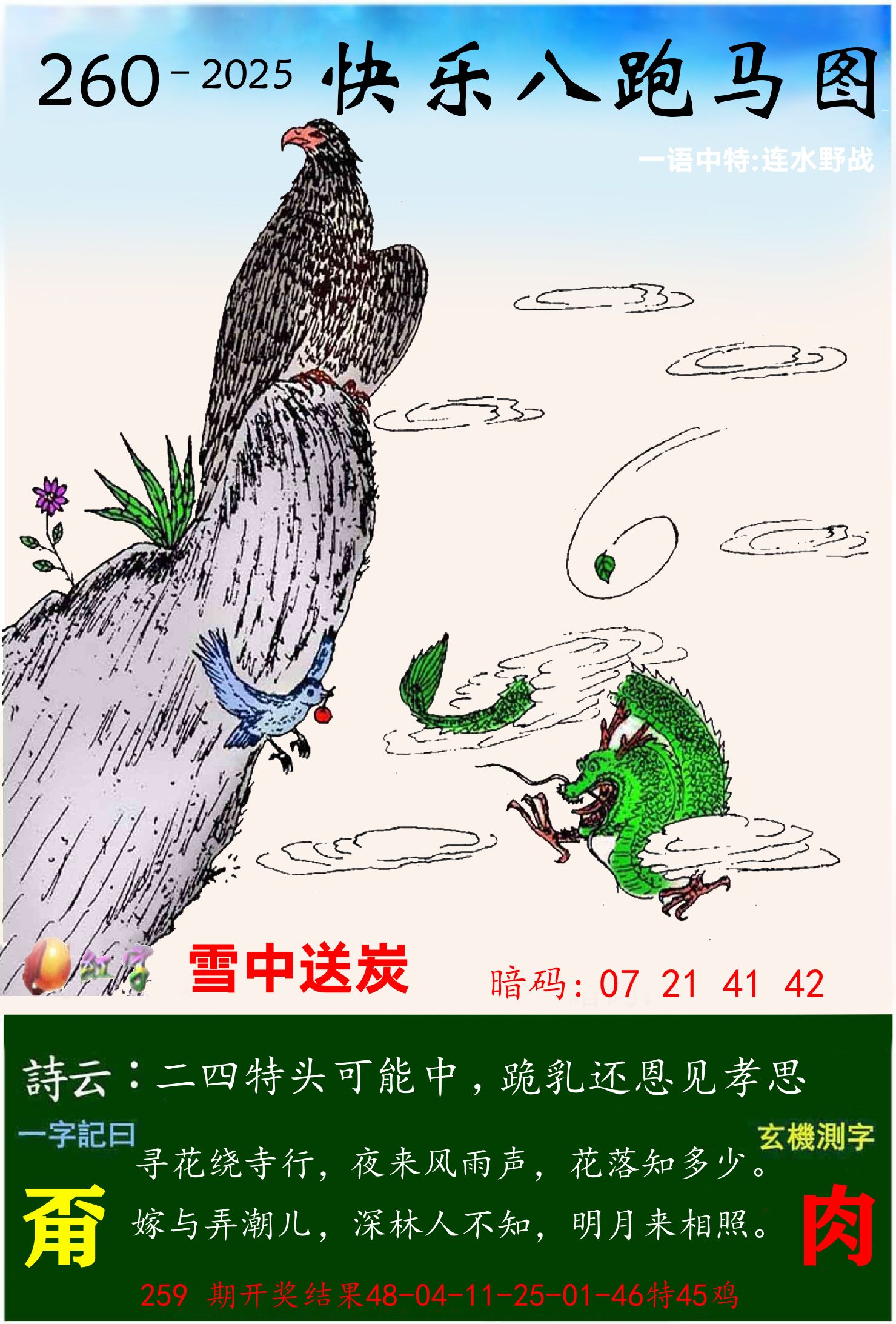 澳门跑马 第260期