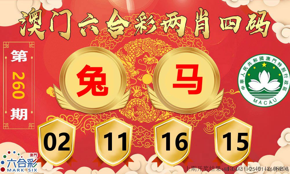 澳门两肖四码 第260期