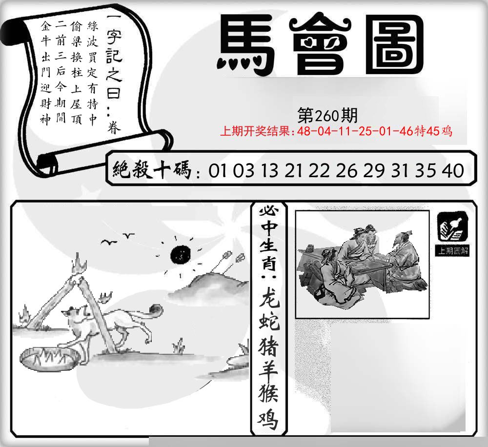 马会图 第260期