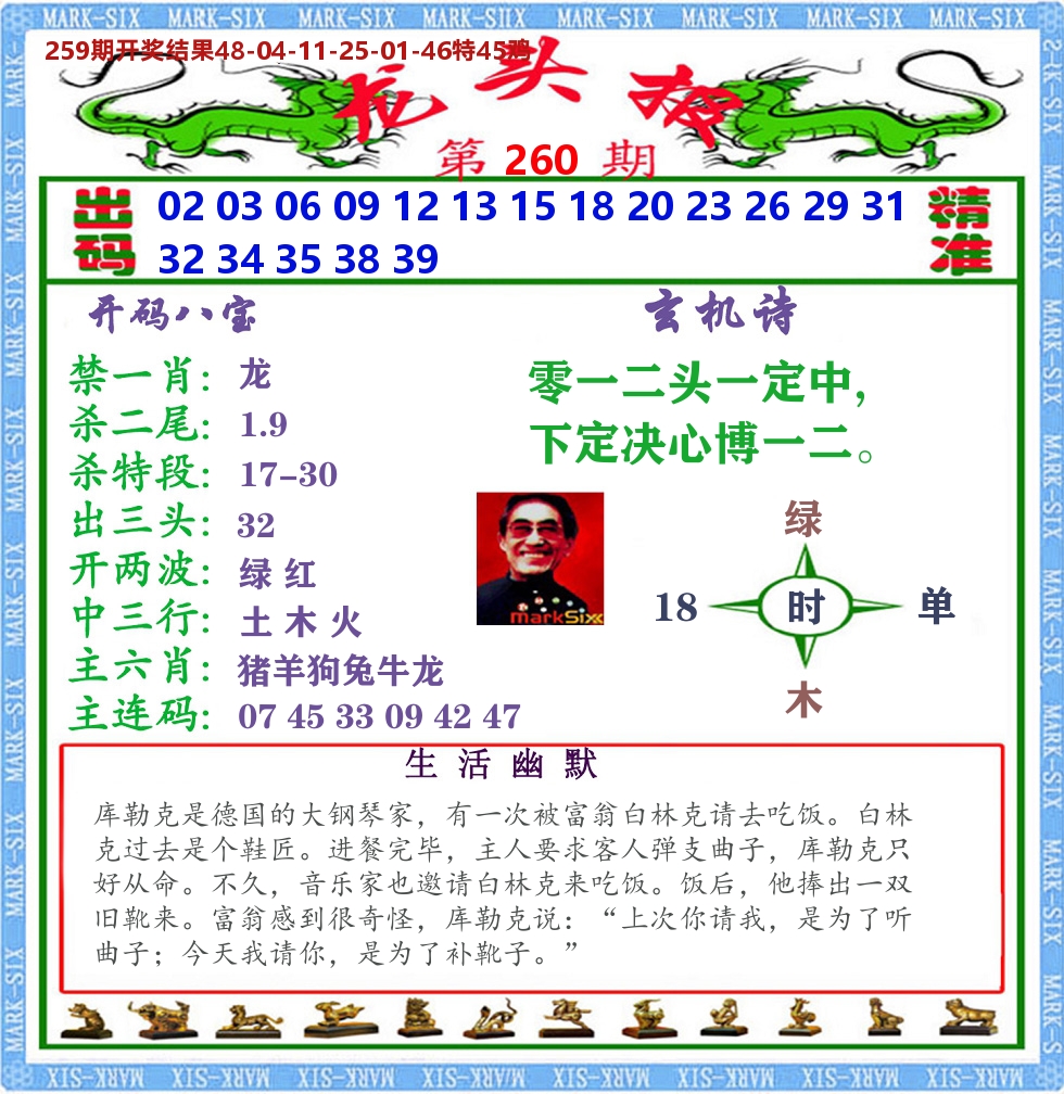 澳门龙头报 第260期