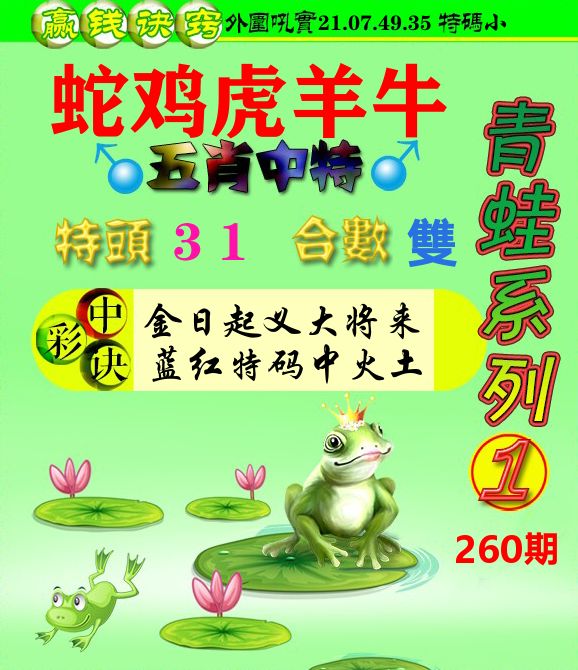 青蛙彩图 第260期