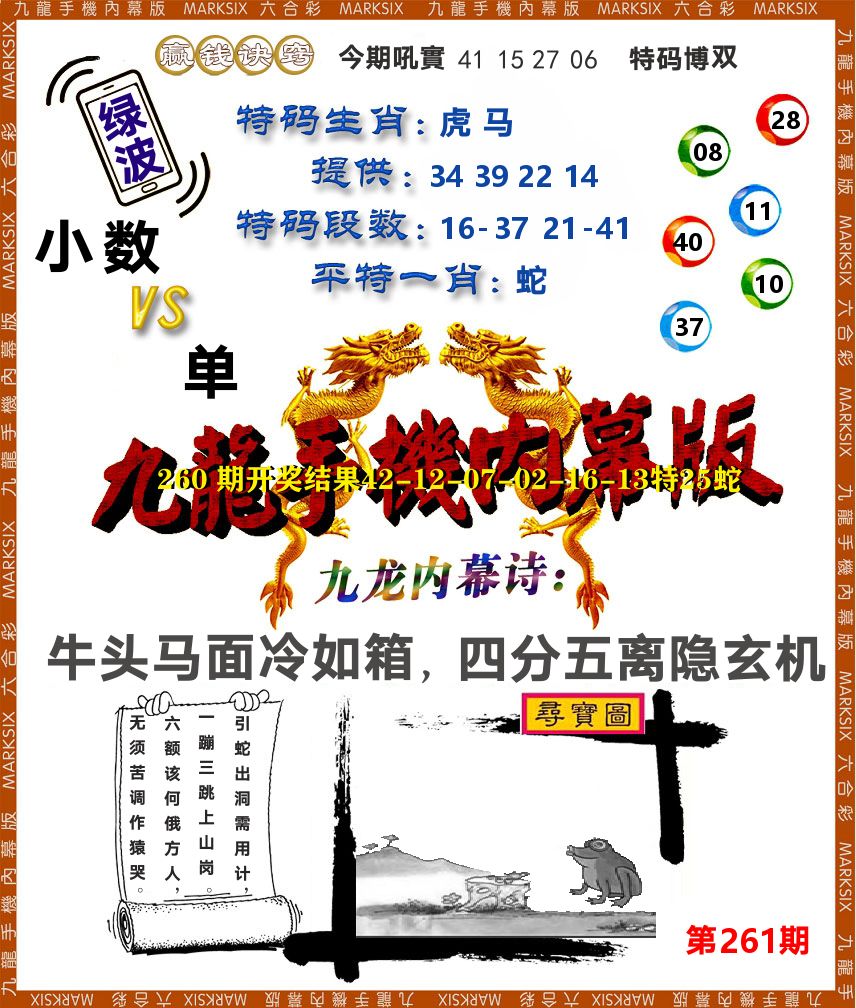 九龙手机内幕 第261期