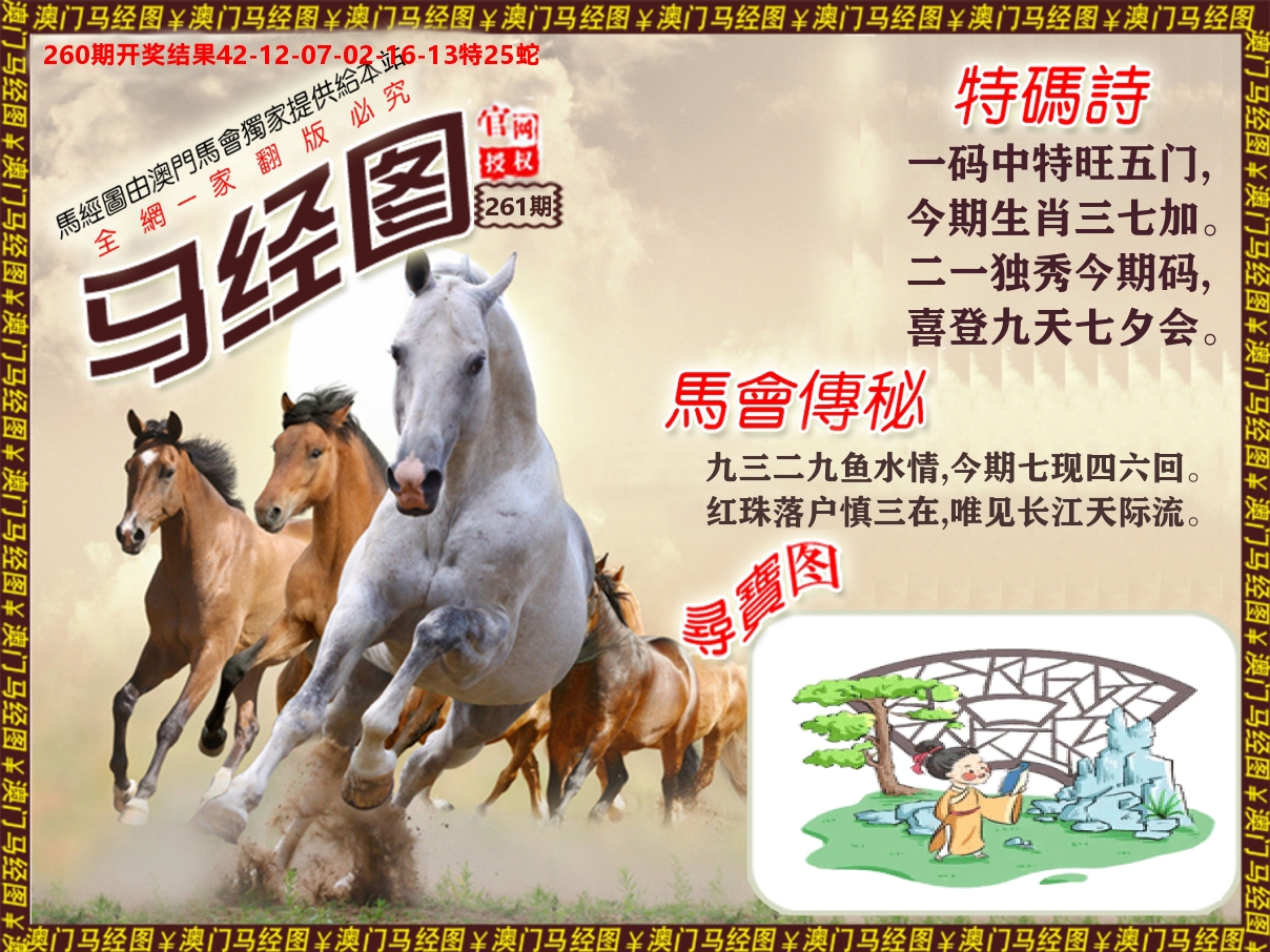 马经系列 第261期